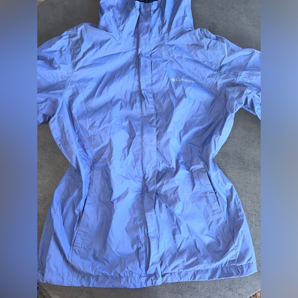 Columbia Sky Blue Outdoor Jacket Rain Jacket